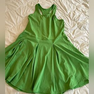 Green Sleeveless  tennis set